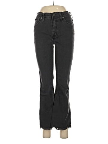 Madewell Cali Demi-Boot Jeans in Berkeley Black: Chewed-Hem Edition (view 1)