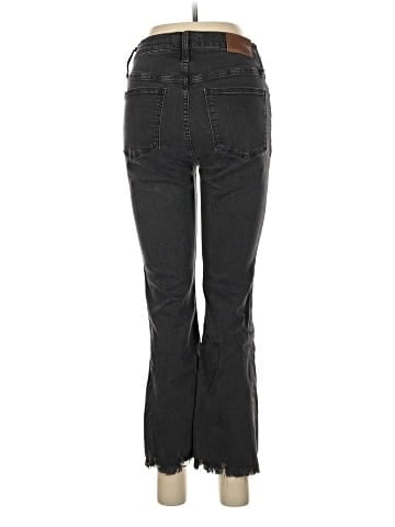 Madewell Cali Demi-Boot Jeans in Berkeley Black: Chewed-Hem Edition (view 2)
