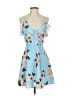 JOA Floral Blue Casual Dress Size XS - photo 1