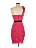 BCBGMAXAZRIA 100% Silk Red Cocktail Dress Size 4 - photo 2