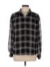 Frank And Oak 100% Recycled Polyester Plaid Black Long Sleeve Button-Down Shirt Size L - photo 1