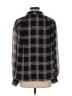 Frank And Oak 100% Recycled Polyester Plaid Black Long Sleeve Button-Down Shirt Size L - photo 2