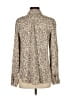 Maurices 100% Rayon Animal Print Tan Long Sleeve Blouse Size S - photo 2