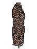 Forever 21 Graphic Brown Cocktail Dress Size S - photo 4