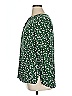 Amazon Essentials 100% Viscose Stars Green Long Sleeve Blouse Size XL - photo 5