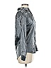 NY Jeans Metallic Silver Long Sleeve Blouse Size M - photo 4