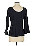 Talbots Black 3/4 Sleeve Top Size S - photo 5
