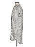 Madewell 100% Viscose Stripes Gray Silver Short Sleeve Button-Down Shirt Size XXS - photo 5