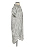 Madewell 100% Viscose Stripes Gray Silver Short Sleeve Button-Down Shirt Size XXS - photo 4