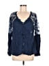 Unbranded Blue Long Sleeve Blouse Size M - photo 1