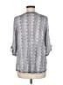 Top Ligne Silver 3/4 Sleeve Blouse Size M - photo 2