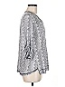 Top Ligne Silver 3/4 Sleeve Blouse Size M - photo 4