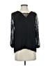 Comptoir des Cotonniers 100% Polyester Black Long Sleeve Blouse Size EU (FR) 36 / US 4 - photo 1