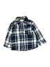 CALVIN KLEIN JEANS Plaid Blue Long Sleeve Button-Down Shirt 9-12 MO / 12 MO - photo 1