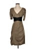Max and Cleo 100% Polyester Brown Cocktail Dress Size 2 - photo 1