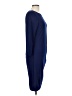 Unbranded Solid Blue Casual Dress Size L - photo 4