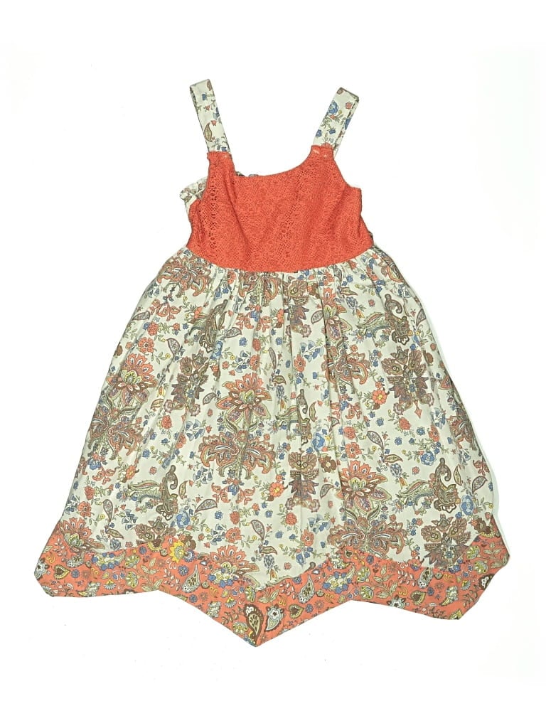 Pre-owned Blueberi Boulevard Kids' Dress In Orange