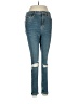 Topshop Hearts Blue Jeans Size 30 waist - photo 1