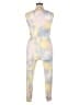 No Comment Tie-dye Yellow Jumpsuit Size L - photo 2