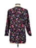 Van Heusen 100% Polyester Paisley Black 3/4 Sleeve Blouse Size S - photo 2