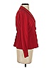J.Crew 100% Polyester Red Long Sleeve Blouse Size 0 - photo 4