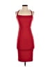 Hello Molly 100% Polyester Solid Red Cocktail Dress Size 2 - photo 1