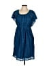 SD Collection 100% Nylon Blue Casual Dress Size 10 - photo 1