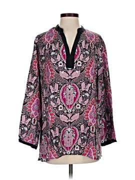 Sigrid Olsen 3/4 Sleeve Silk Top