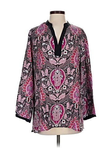 Sigrid Olsen 3/4 Sleeve Silk Top (view 1)
