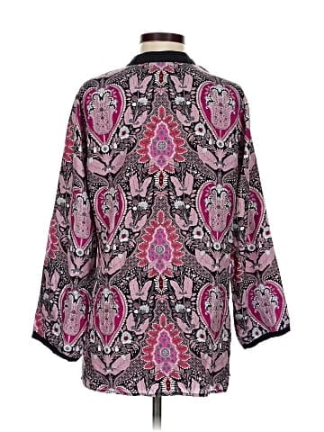 Sigrid Olsen 3/4 Sleeve Silk Top (view 2)