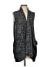 LOGO by Lori Goldstein Gray Cardigan Size S - photo 1