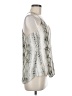 Lavender Brown 100% Rayon Silver Sleeveless Blouse Size M - photo 4