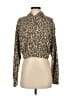 Socialite Animal Print Brown Cardigan Size S - photo 1