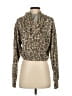 Socialite Animal Print Brown Cardigan Size S - photo 2