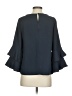 J.Crew 100% Polyester Blue 3/4 Sleeve Blouse Size 4 - photo 2