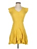 Eyeshadow 100% Rayon Yellow Casual Dress Size XS - photo 1