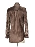 Pilcro Metallic Brown Long Sleeve Blouse Size XXS - photo 2