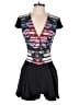 Pink Stitch Graphic Black Romper Size 4 - photo 1