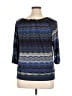 AGB Blue 3/4 Sleeve Blouse Size XL (petite) - photo 2