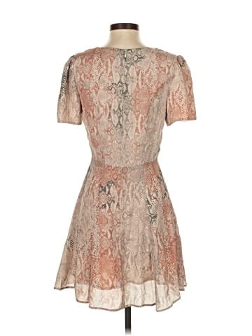 Lavender Brown Short Sleeve Top (view 2)