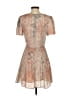 Lavender Brown Tan Short Sleeve Top Size S - photo 2