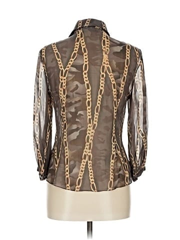 Spiegel 3/4 Sleeve Silk Top (view 2)