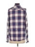 Paige 100% Viscose Plaid Blue Long Sleeve Button-Down Shirt Size S - photo 2