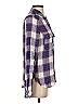 Paige 100% Viscose Plaid Blue Long Sleeve Button-Down Shirt Size S - photo 4