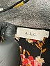 A.L.C. 100% Silk Floral Black Casual Dress Size 0 - photo 6