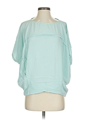 Diane von Furstenberg Short Sleeve Silk Top (view 1)