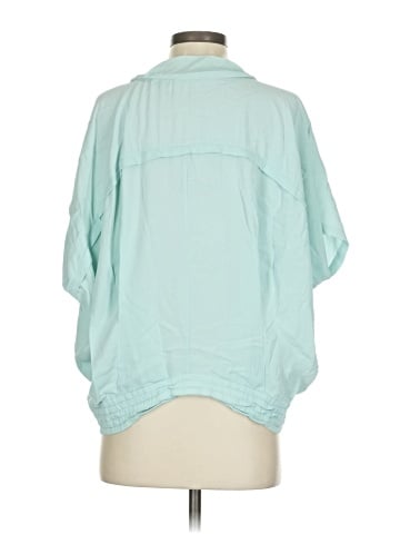 Diane von Furstenberg Short Sleeve Silk Top (view 2)