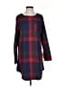 Cupshe 100% Polyester Plaid Burgundy Casual Dress Size S - photo 1
