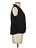 Deletta 100% Recycled Polyester Black Sleeveless Blouse Size S - photo 4