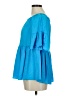 Assorted Brands Blue 3/4 Sleeve Blouse Size M - photo 5